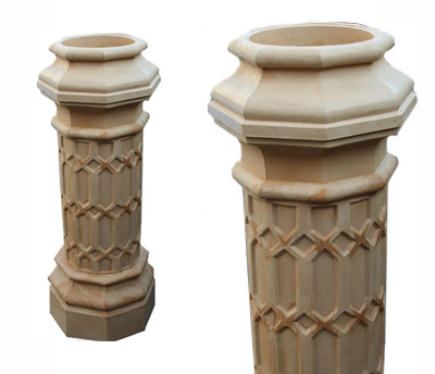 Column Planter Mediterranean Sandstone