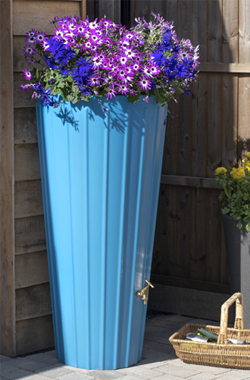 Cosmo Water Butt Planter In Blue