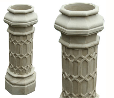 Column Planter Limestone