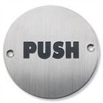 Door Sign Push