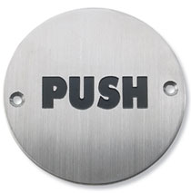 Door Sign Push