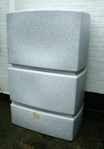 1275 Litre Water Butt White Marble