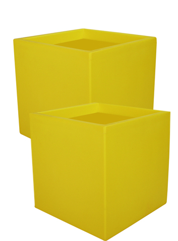 Two Large Yellow Orwell Planters - Blooming Marvelous