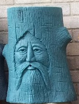Wizard Log Head In Turquoise Green