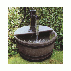 Garden Water Feature Half Barrel  