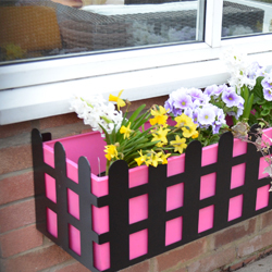 The Cottage Style Window Box Pink/Black