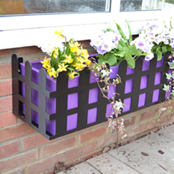 The Cottage Style Window Box - Purple/Black