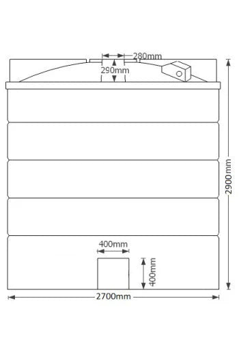 Industrial Water Tank 2 x 15,000 Litres