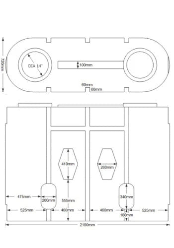 Commercial Water Tank 1900 Slimline