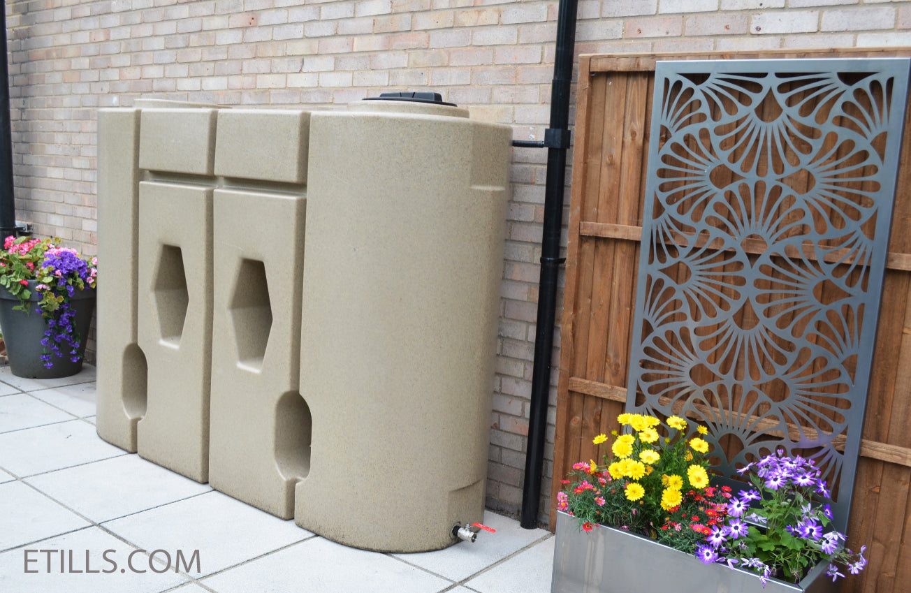 1900 Slimline Water Butt Sandstone