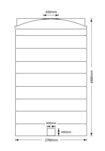 50,000 Litre (2 x 25K) Water Tank Black
