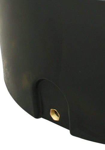 4300 Litre Cylindrical Water Tank - Non Potable - Black