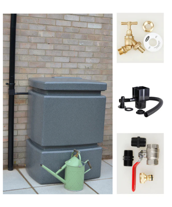 525 Litre Water Butt Kit - Millstone