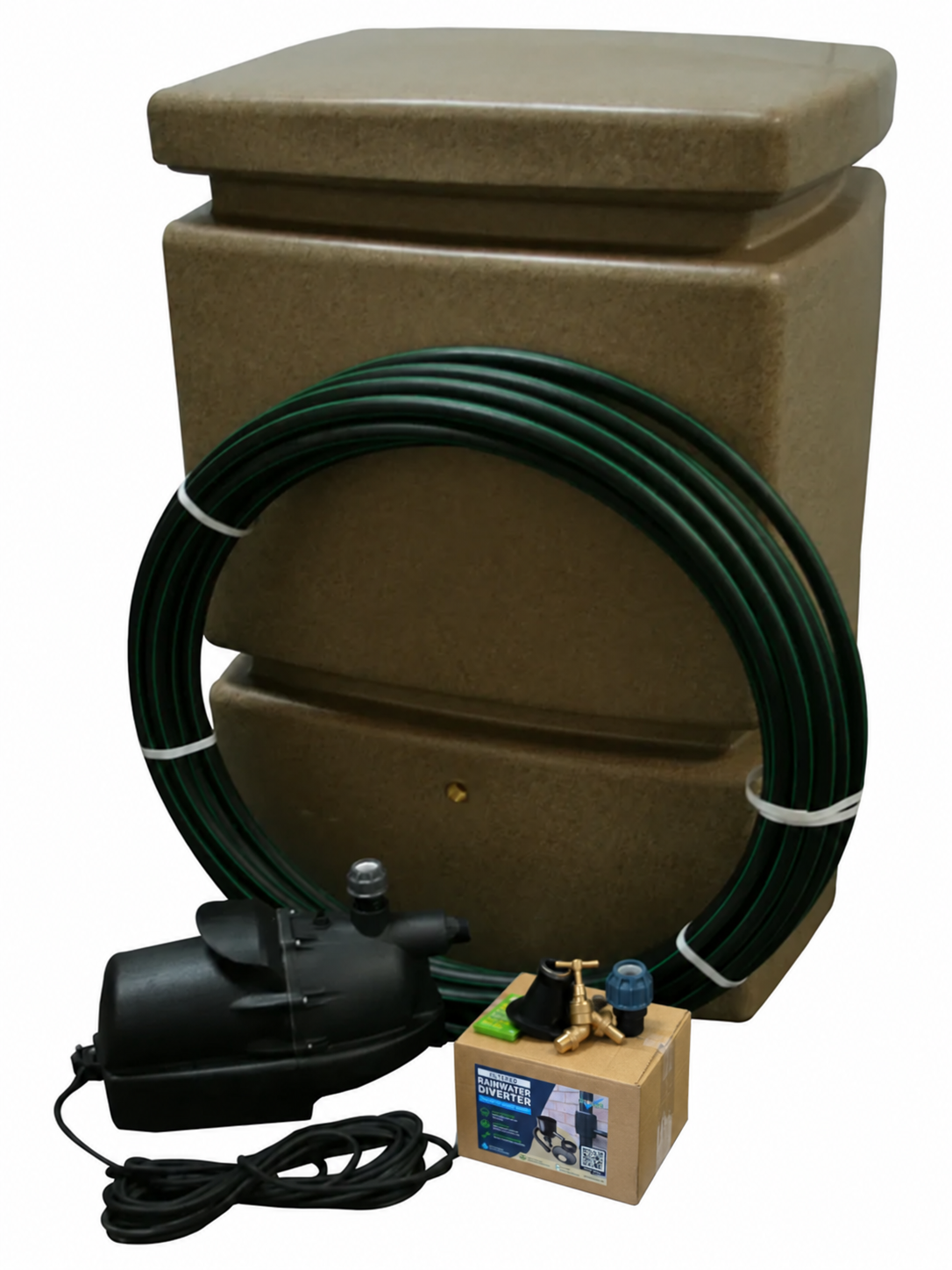 525 Litre EasyConnect Rainwater Harvesting System Sandstone