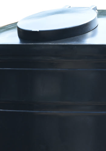 6250 Litre Cylindrical Water Tank - Non Potable - Black