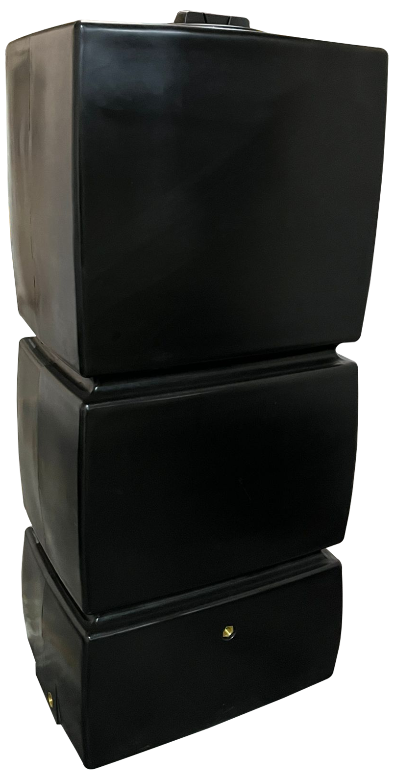 825 Litre Pillar Water Butt in Black