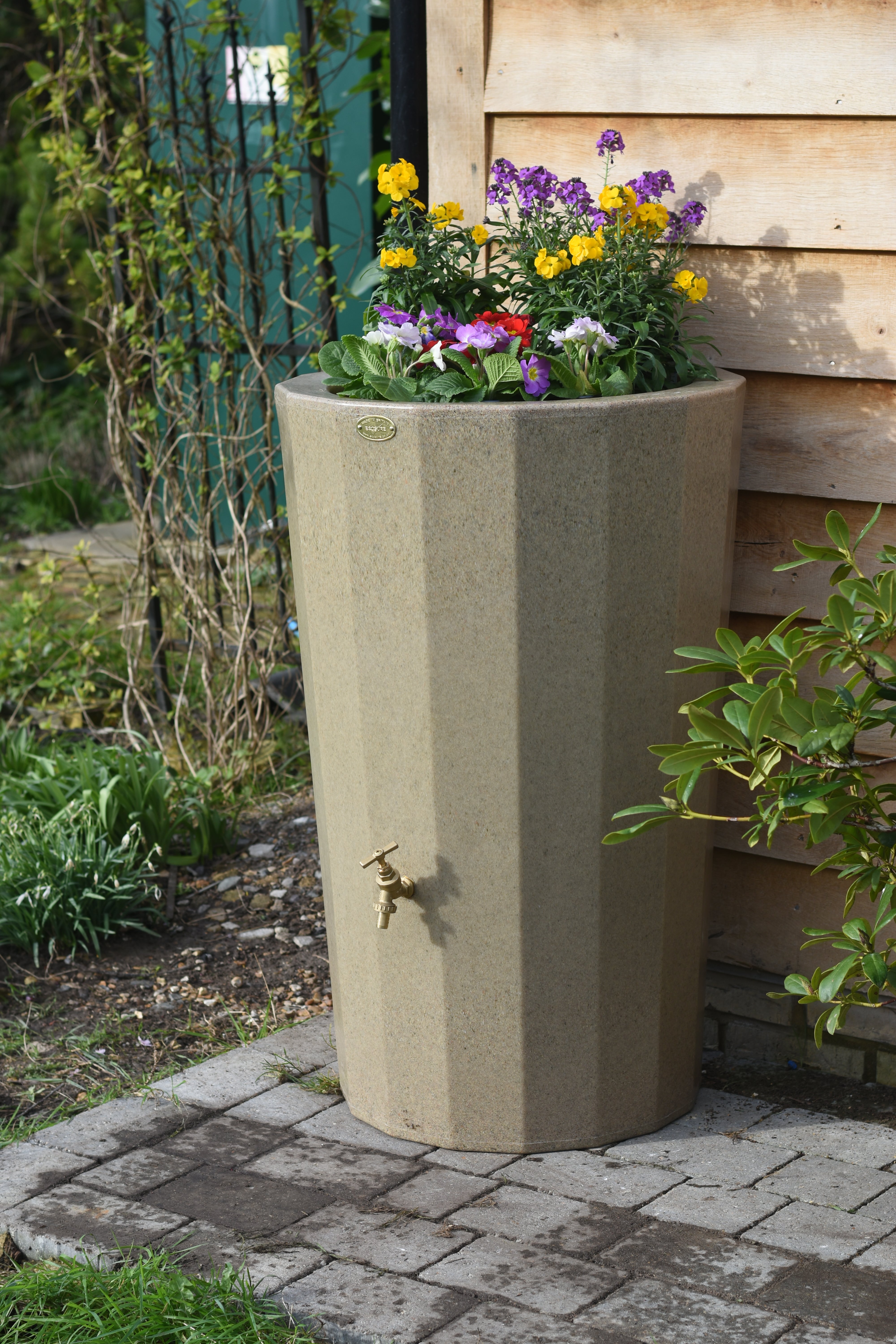 Midi Metropolitan Water Butt Planter - Sandstone