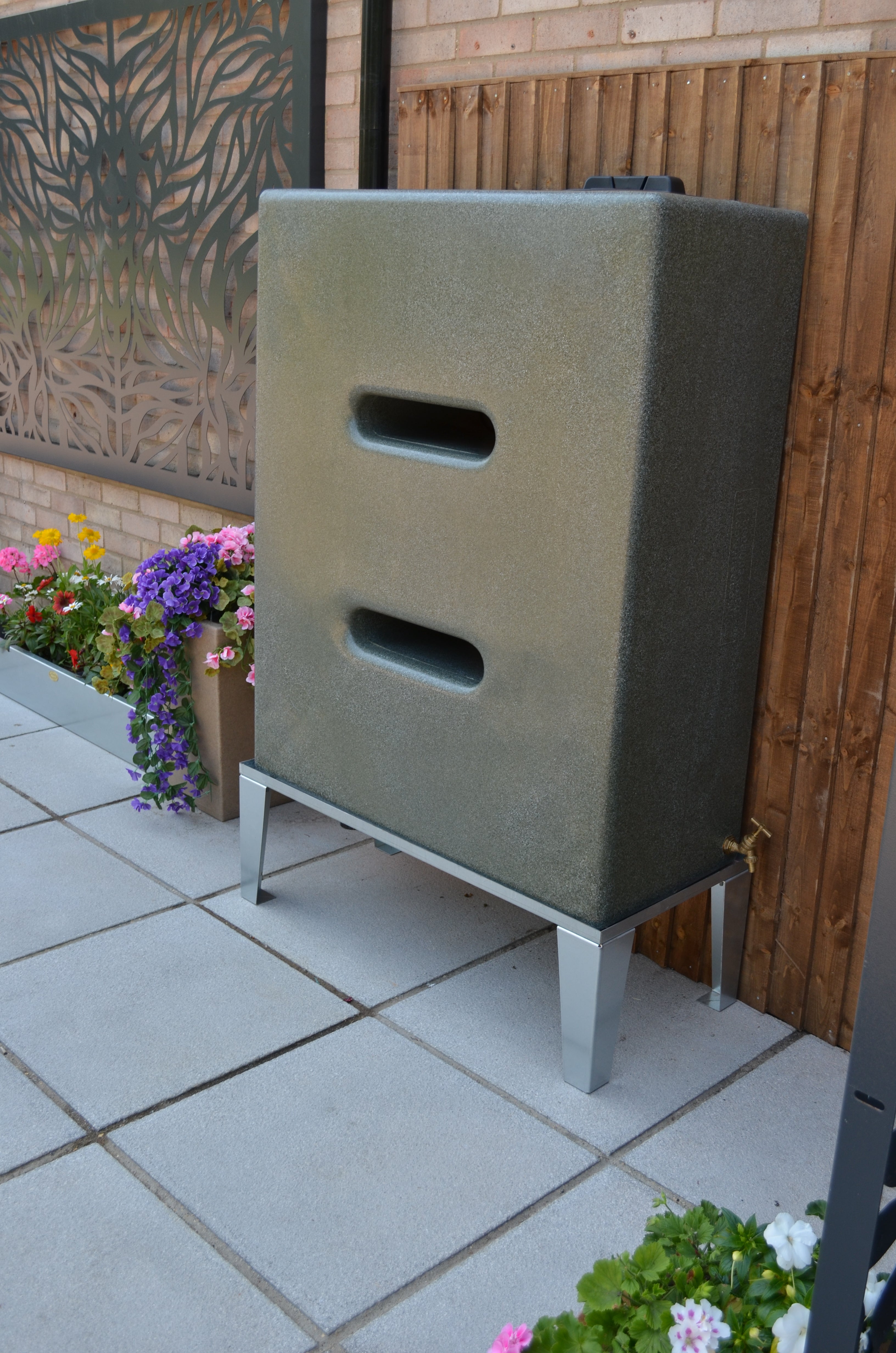 500 Litre Water Butt V3 - Green Marble