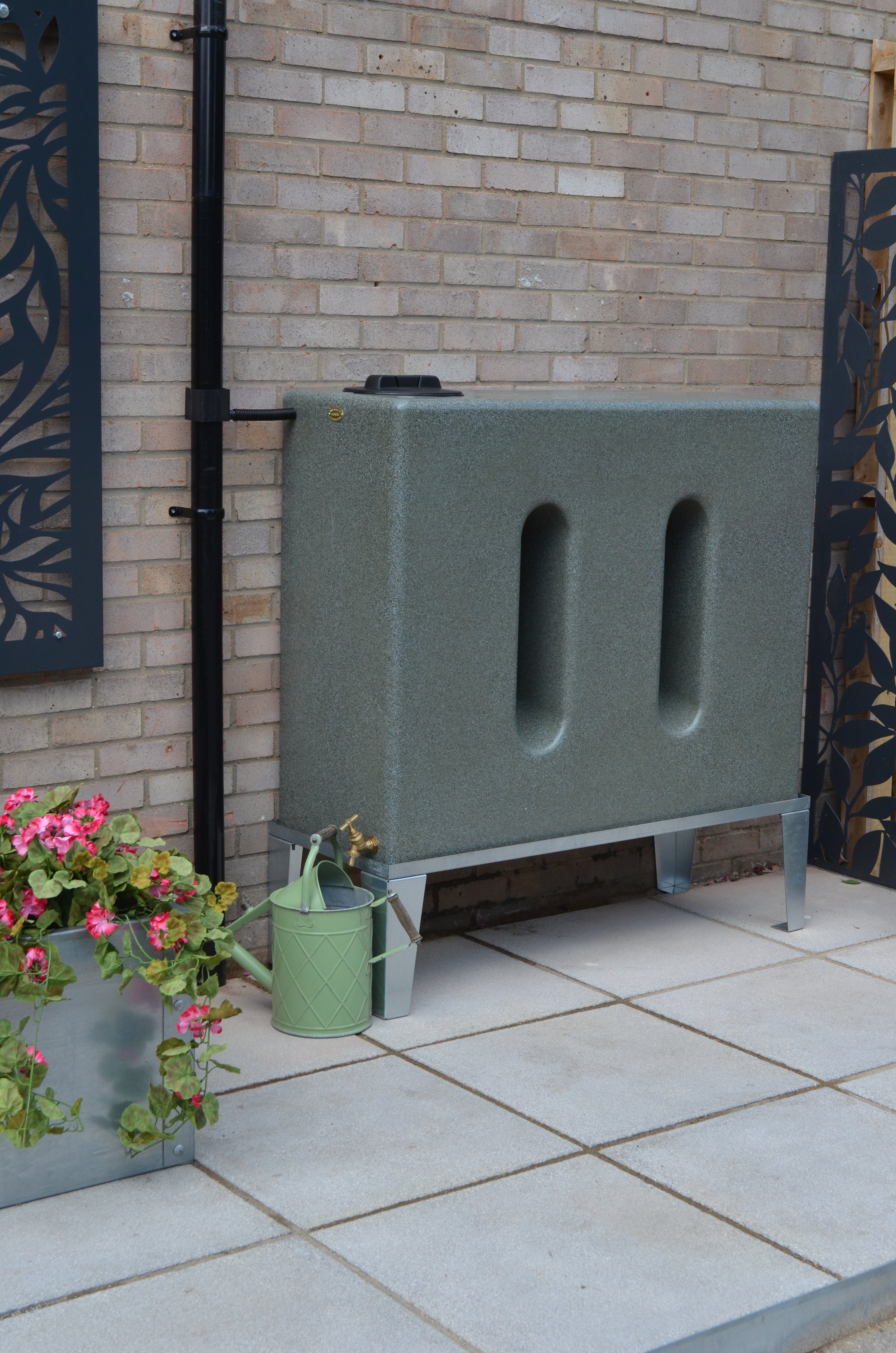 500 Litre Water Butt V1 - Green Marble