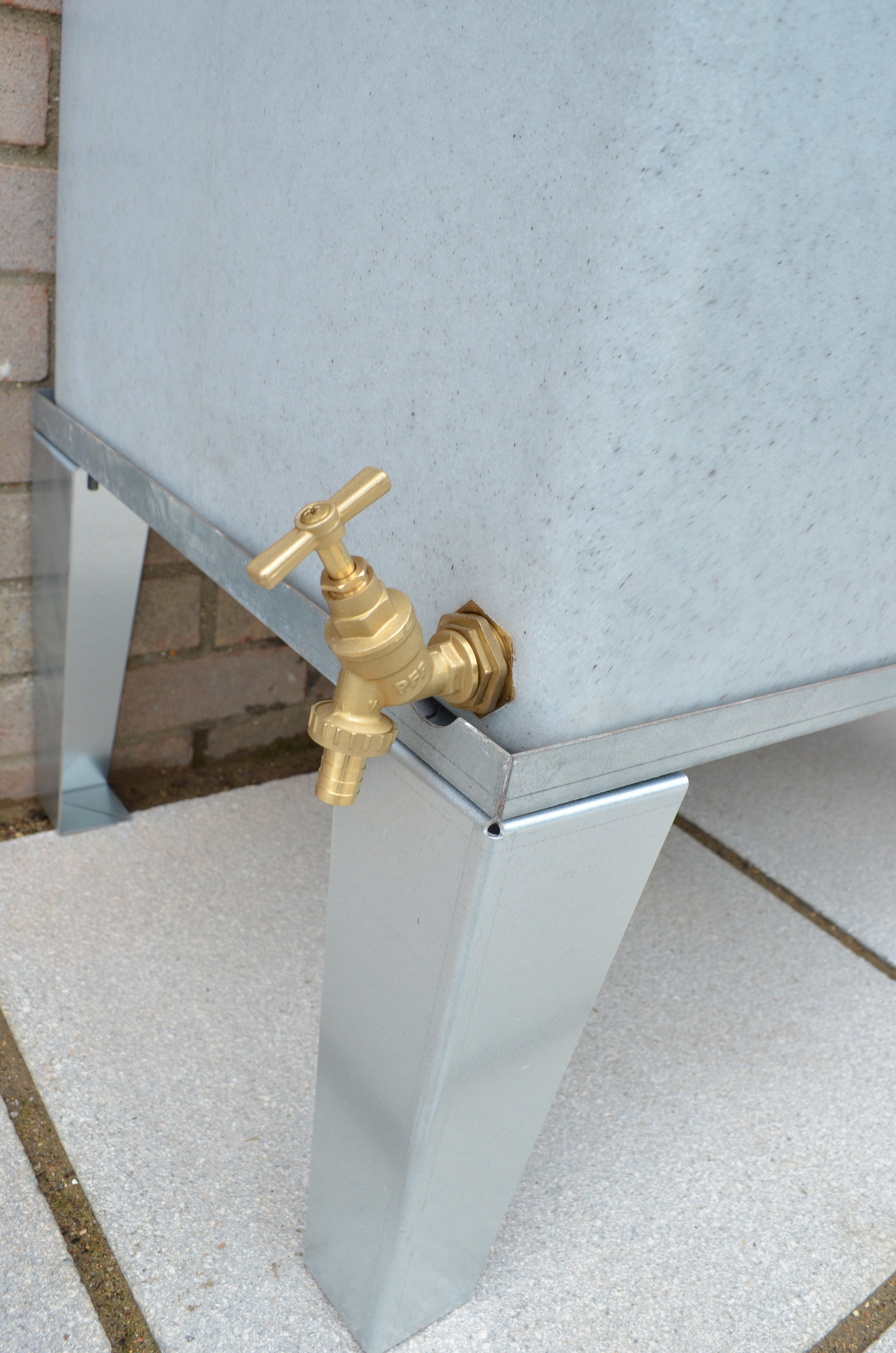 350 Litre Square Water Butt V1 - White Marble