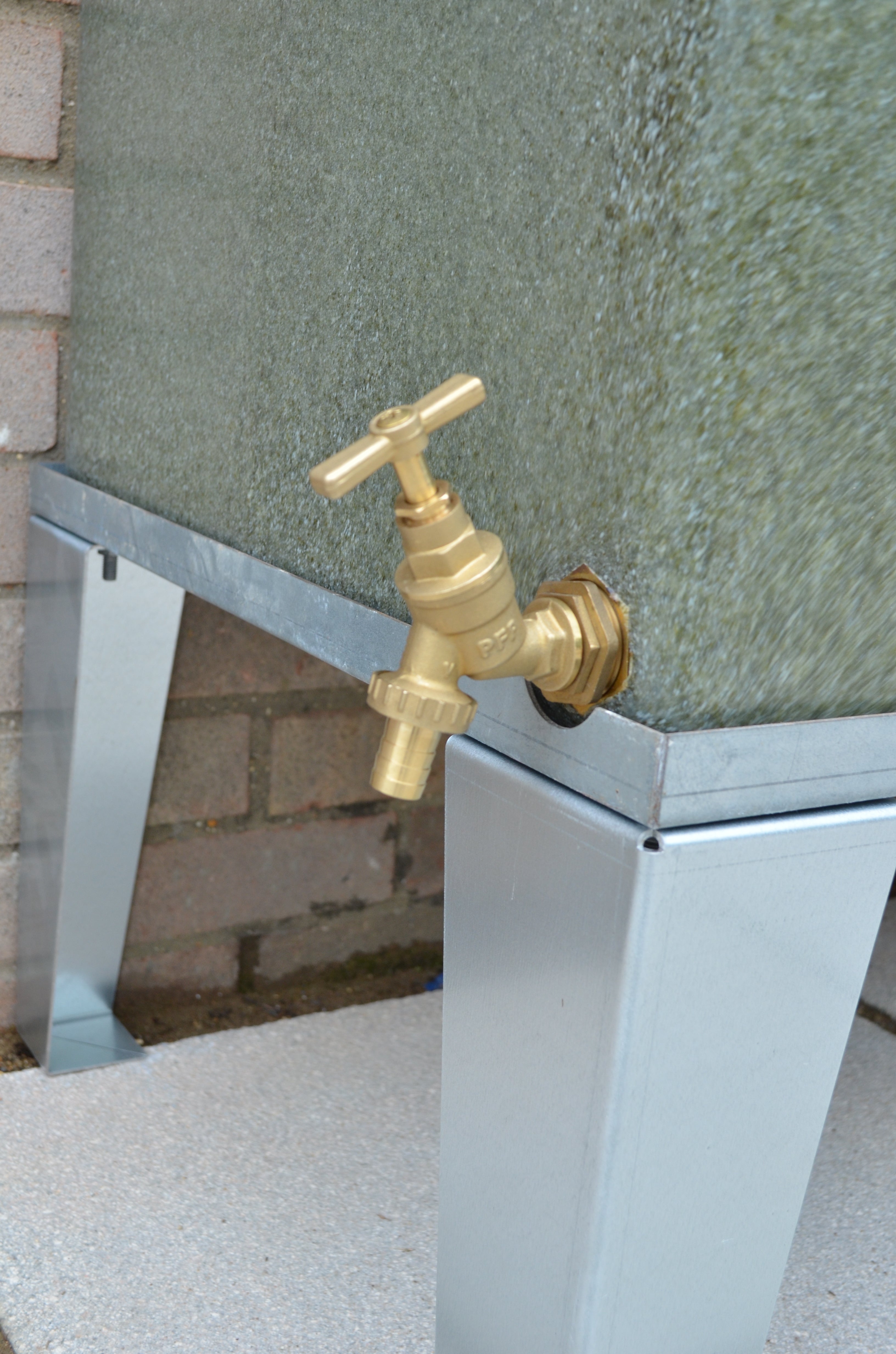 350 Litre Square Water Butt V1 - Green Marble