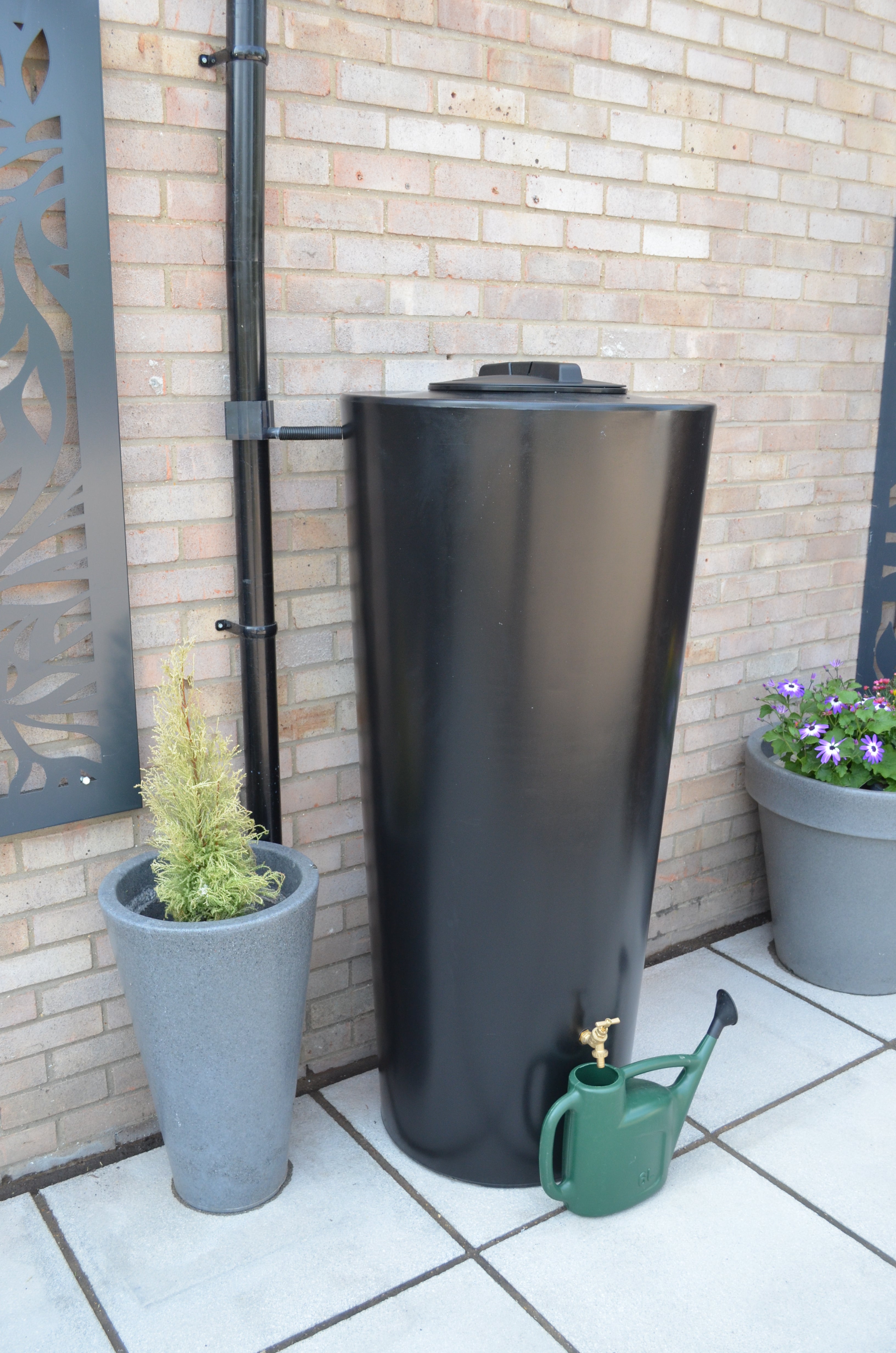 420 Litre Water Butt - Just Water In Black