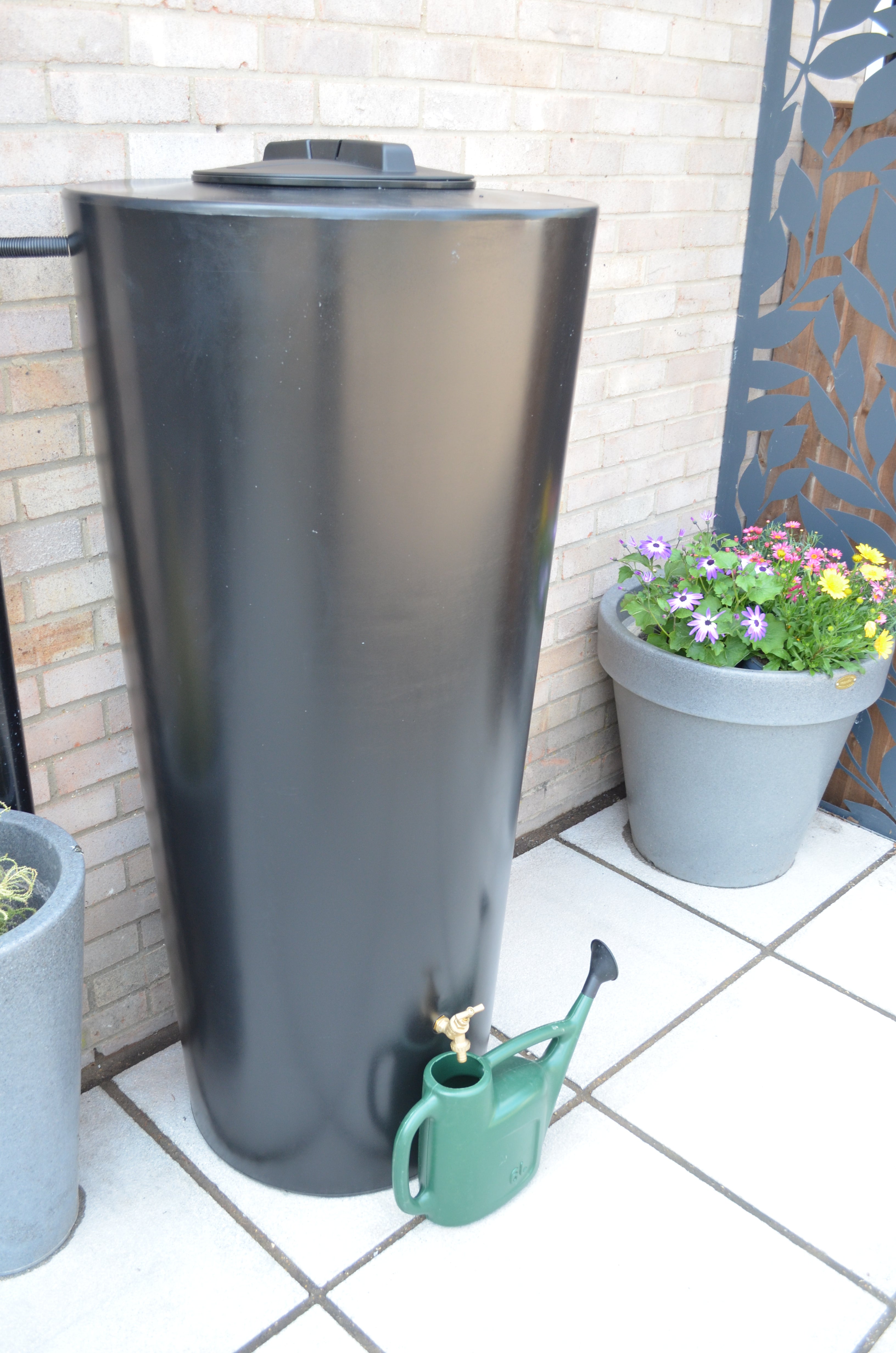 420 Litre Water Butt - Just Water In Black