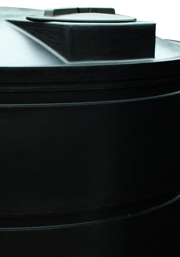 5100 Litre Cylindrical Water Tank - Non Potable - Black