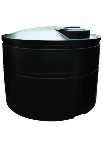 5100 Litre Cylindrical Water Tank - Non Potable - Black