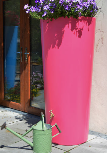 380 Litre Water Butt Planter In Pink - Big City