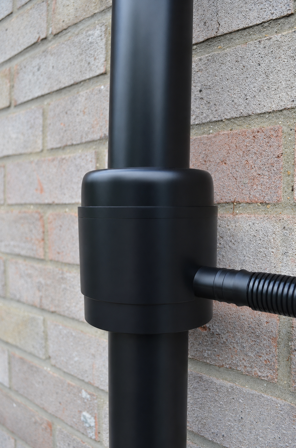  Filtered Downpipe Rainwater Diverter on brickwall