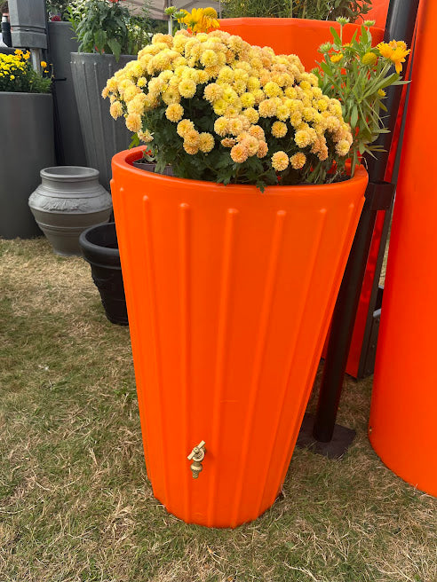 Mini Cosmo Water Butt Planter in Orange