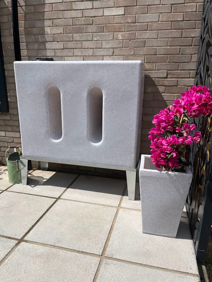 500 Litre Water Butt V1 - White Marble