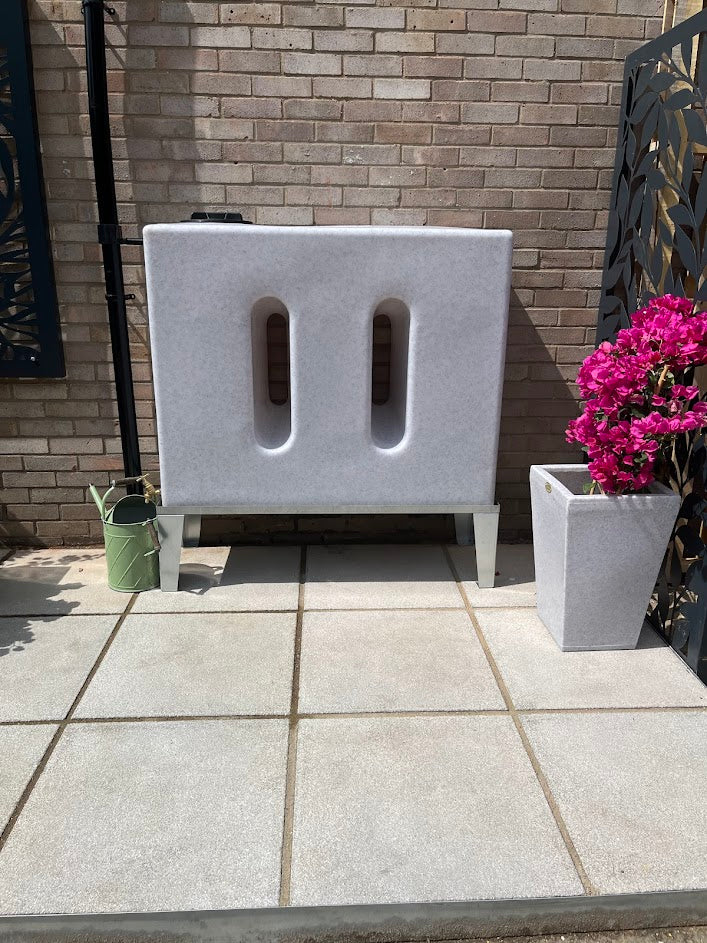 500 Litre Water Butt V1 - White Marble