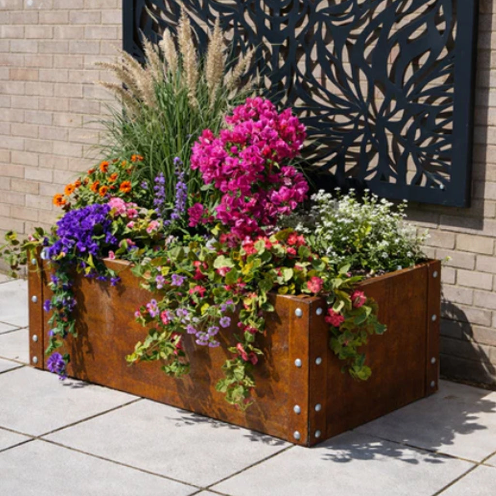Corten Steel Raised Bed 1200 x 600 x 450mm
