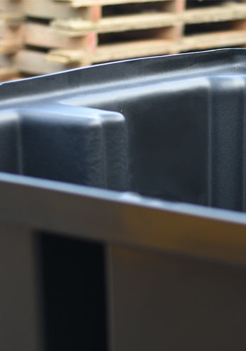 Space Saving IBC Bund Pallet -No Grid - Black