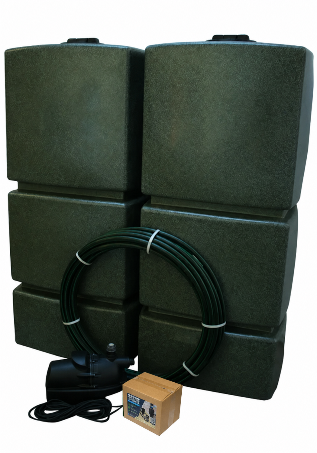 2 x 825 Litre EasyConnect Rainwater Harvesting System - Millstone