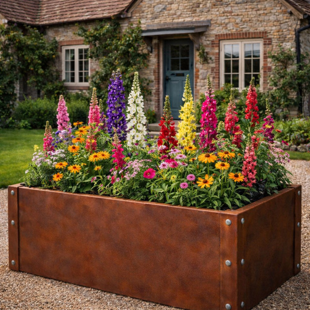 Corten Steel Raised Bed 800 x 400 x 450mm