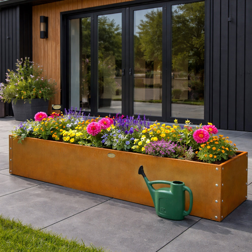 Corten Steel Raised Bed 2400 x 600 x 600mm