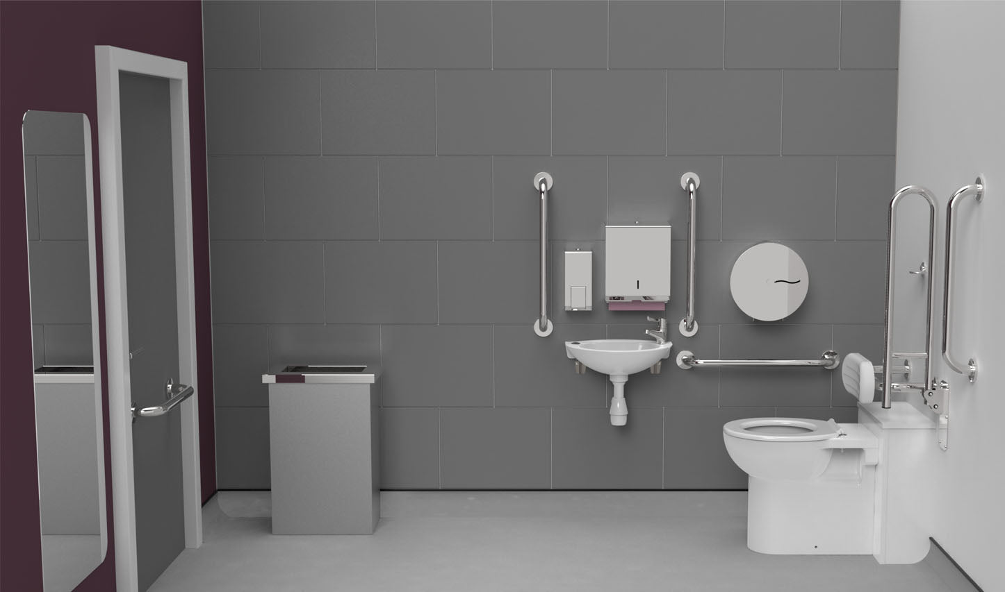 Back to The Wall Doc M Toilet Pack Stainless Steel with Concealed Fixings