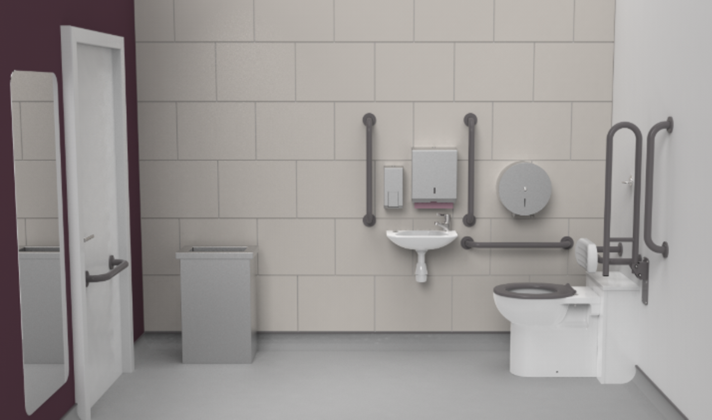 Back to The Wall Doc M Toilet Pack Stainless Steel with Concealed Fixings