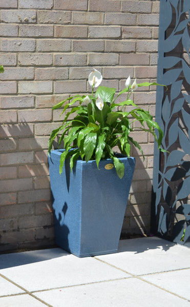 Barrington Garden Planter In Blue Marble