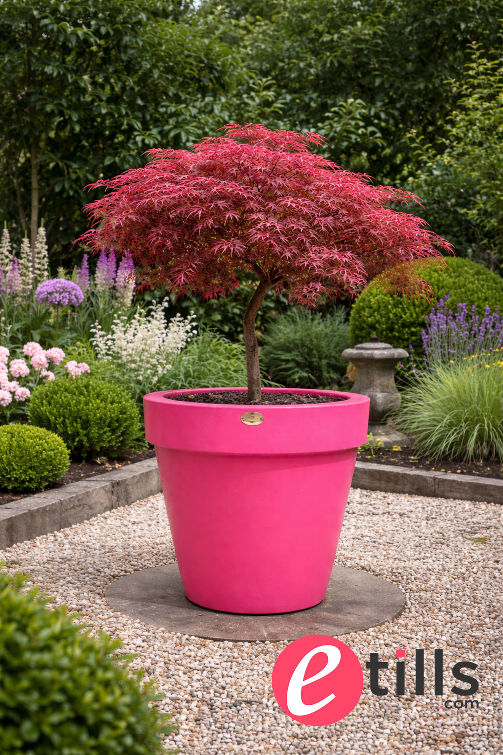 Classic Garden Planter In Pink