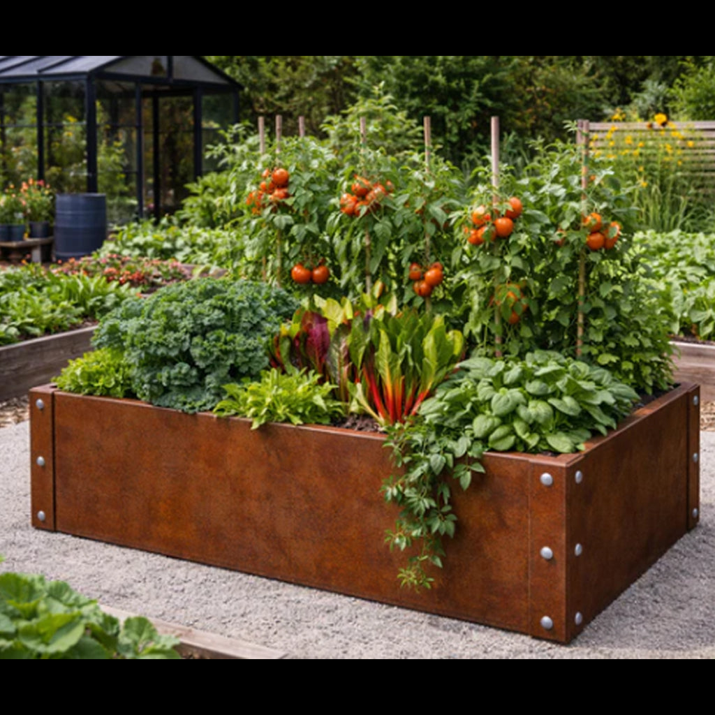 Corten Steel Raised Bed 1200 x 800 x 450mm
