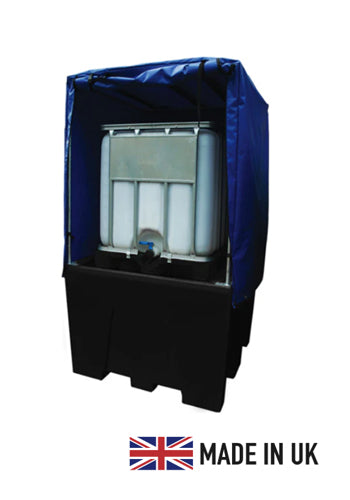 IBC Bund Pallet Black- c/w Premium Cover