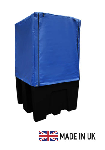 IBC Bund Pallet Black- c/w Premium Cover