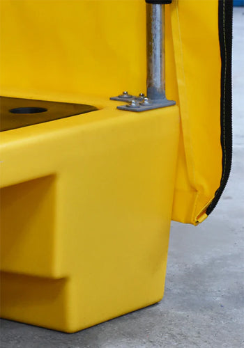 4 Drum Plastic Spill Pallet - PE Grid & Cover