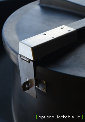 10000 Litre Cylindrical Water Tank - Non Potable - Black