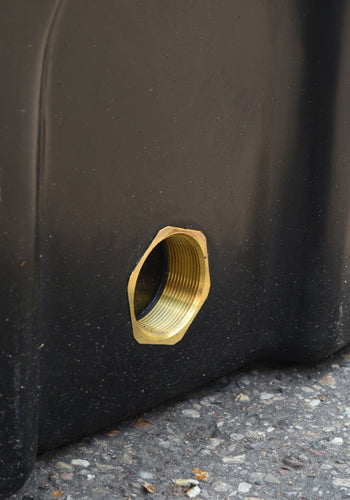 5600 Litre Cylindrical Water Tank - Non Potable - Black