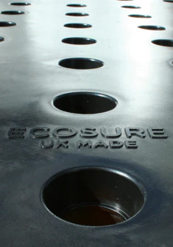 4 Drum Plastic Spill Pallet - PE Grid - Black